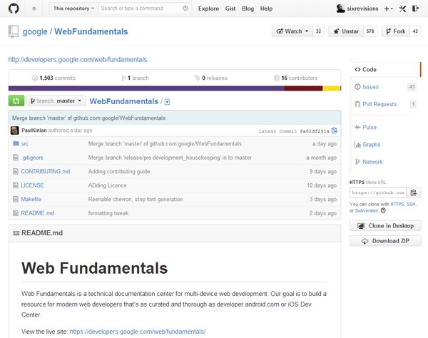 google web fundamentals github