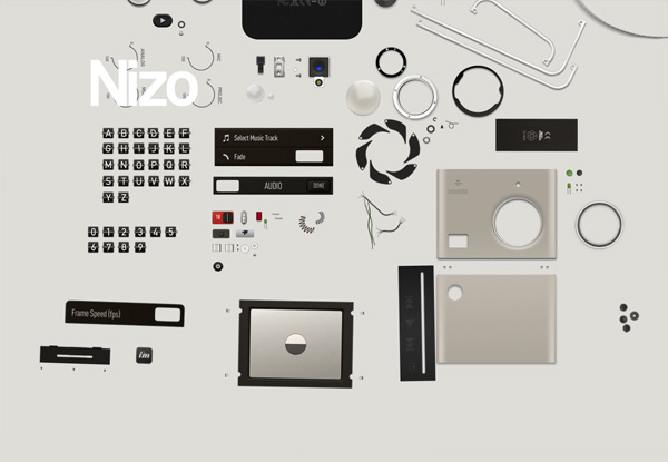 Gray website design example: Nizo