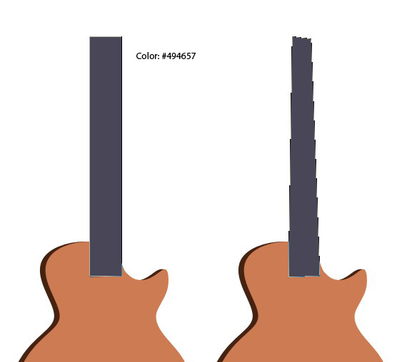 Draw the Guitar's Neck