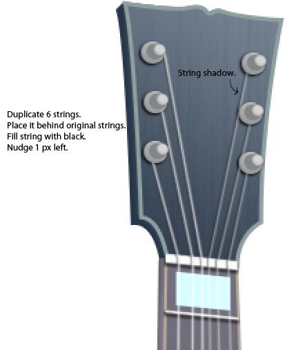 Draw the Guitar Strings