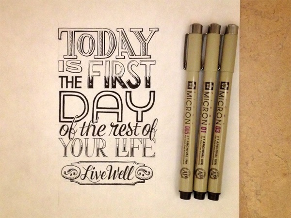 handlettered typography 03todayrestlife