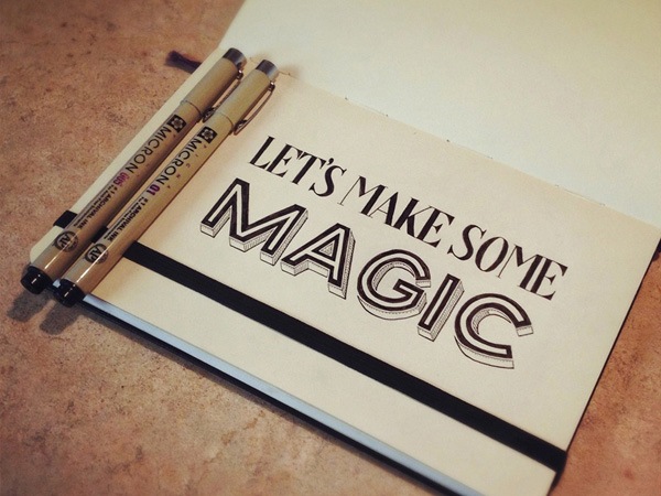 handlettered typography 04letsmagic