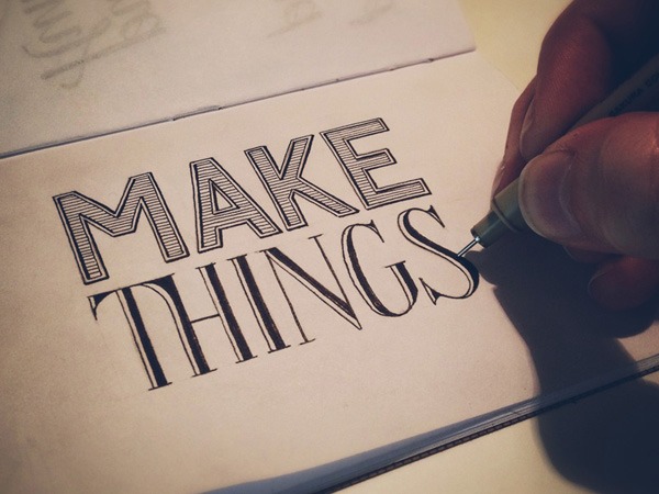 handlettered typography 13makethings