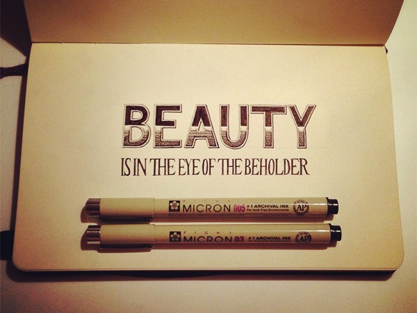 handlettered typography 16beautybeholder