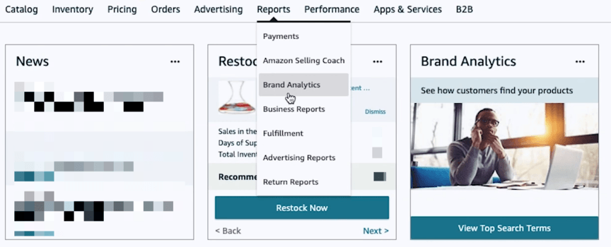 How to access Amazon Brand Analytics