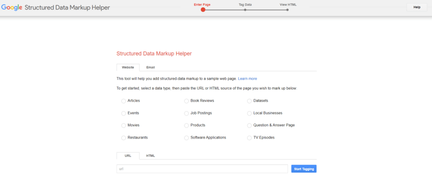 How to add structured data: Step 1