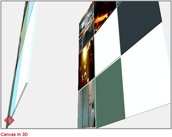 HTML5 canvas demo/example/experiment: Canvas in 3D