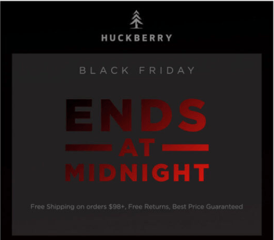 huckberry email deadline