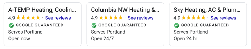 hvac google guaranteed ads