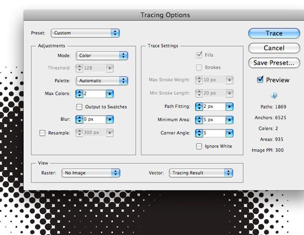 tracing options