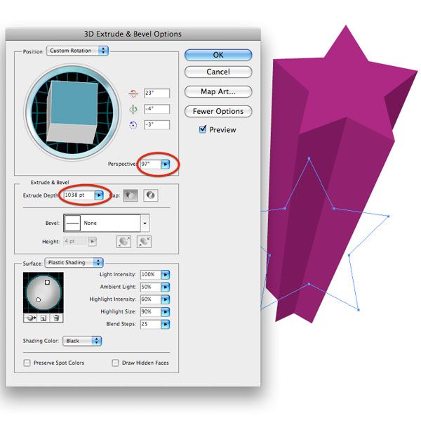 extrude and bevel