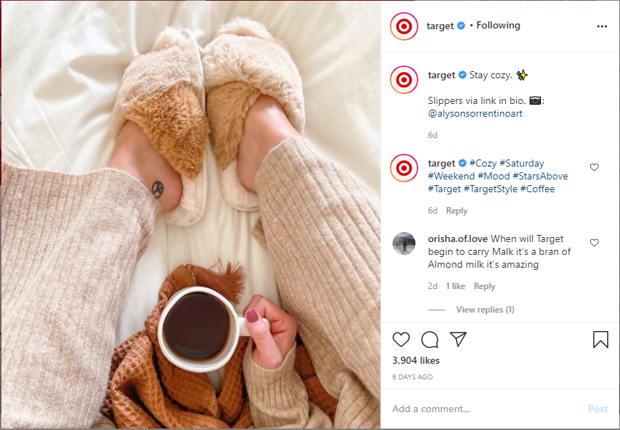 instagram post target