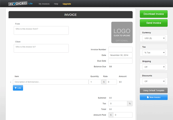 Invoiced Free Invoice Generator