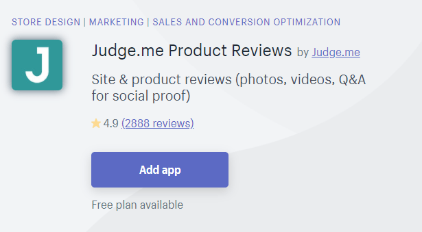 judge me review plugin