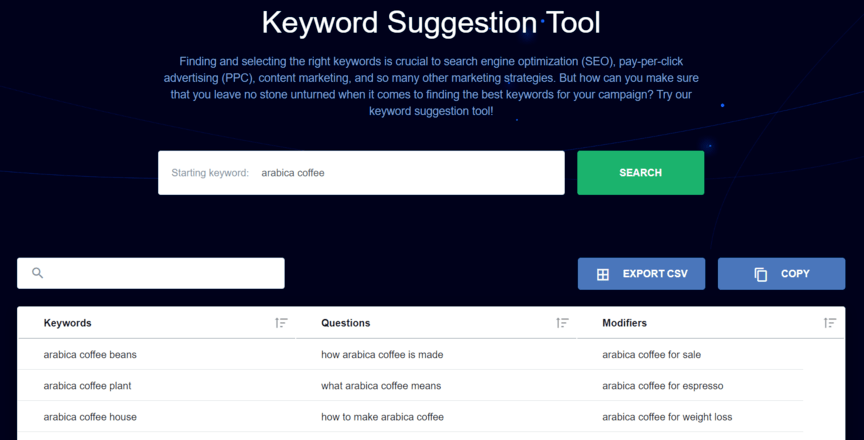 KeywordsFX search