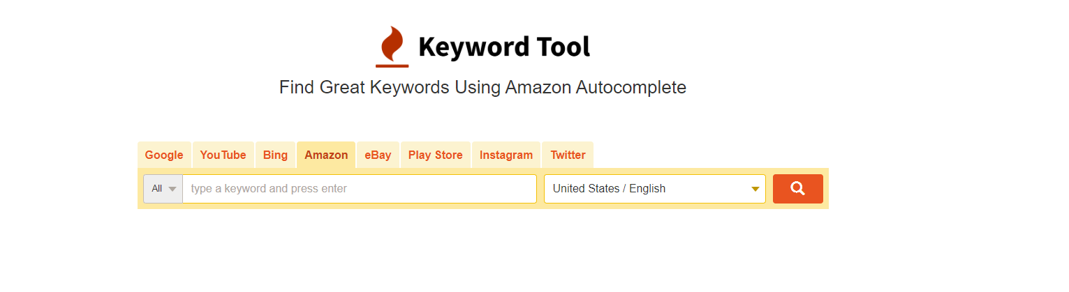 Keywordtool.io for Amazon keywords