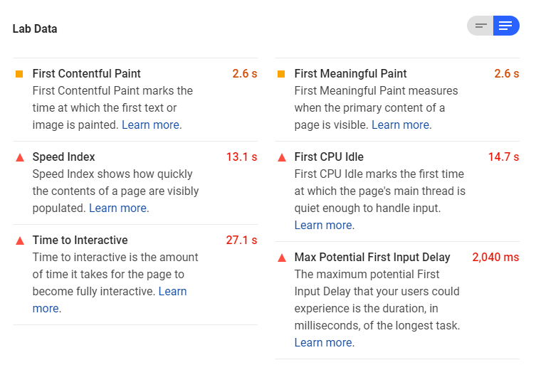 lab data