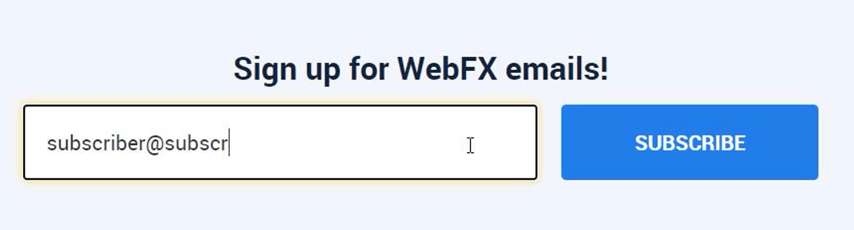 WebFX email form