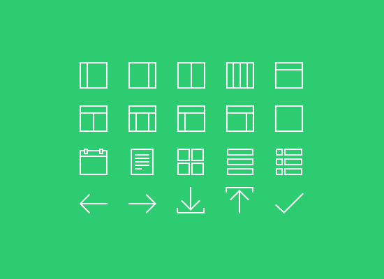 20 Thin Line Icons