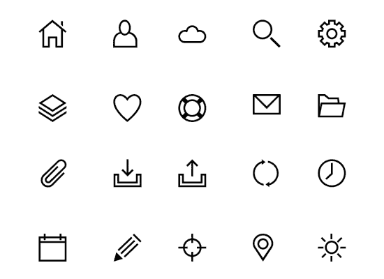 40 Free High-Quality Line Icon Sets