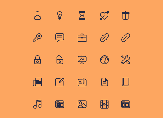 Cicons: 40 Outline Icons