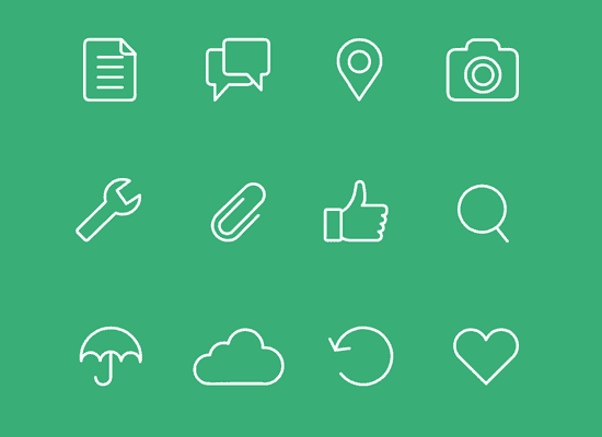 Free Line Icons for Web and UI Designs