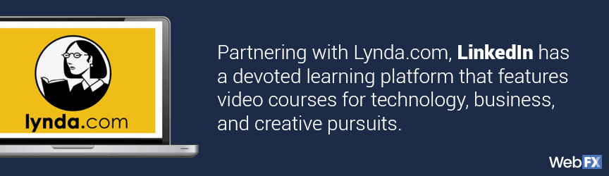 video courses offered on LinkedIn