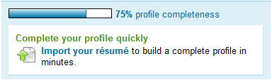 linkedin progress bar