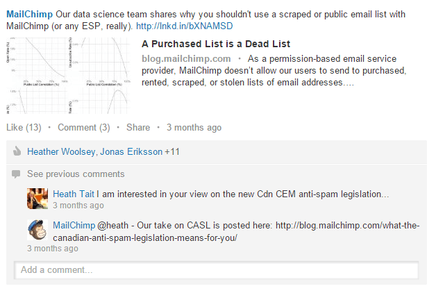 mailchimp-linkedin-publication-engagement-example