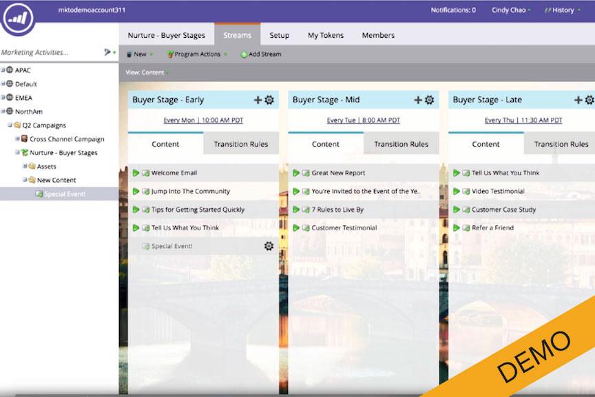 Marketo screenshot