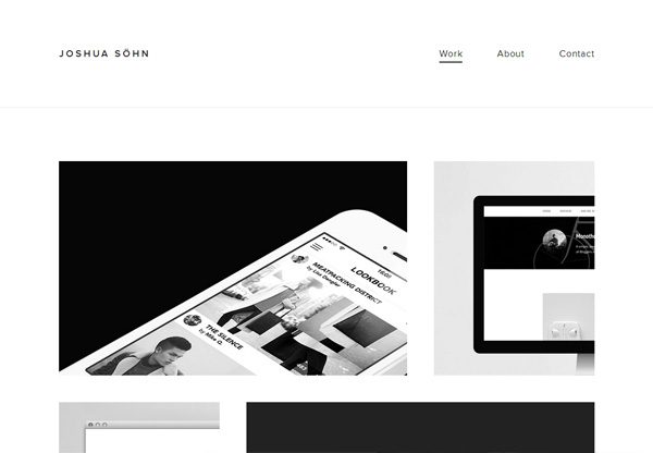 Minimalist design: Joshua Söhn