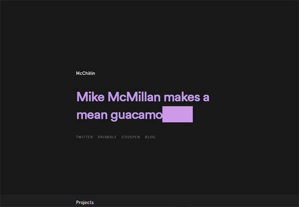 Minimalist design: McChillin