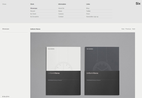 Minimalist design: Made By Six