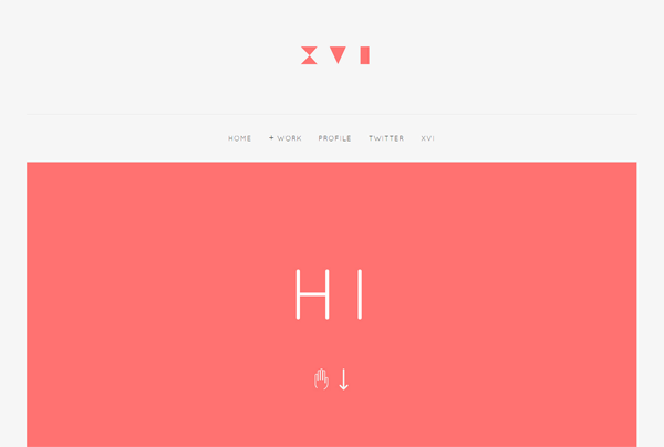 Minimalist web design example: Derek Boateng