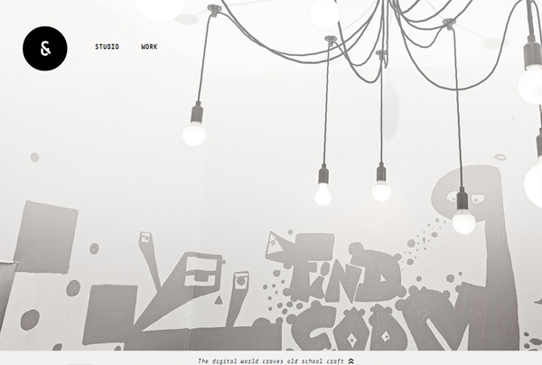 Minimalist web design example: Find & Form