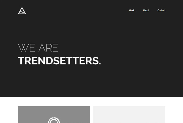 Minimalist web design example: TheIssland
