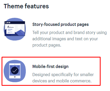 mobile friendly shopify design