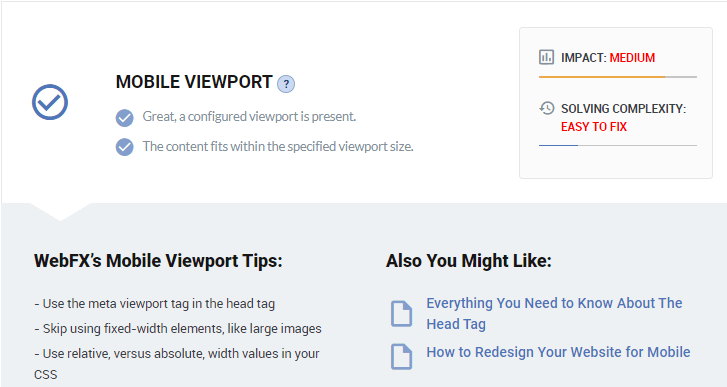 mobile viewport seo checker