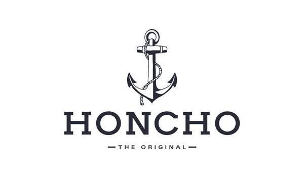 Logo with the word 'HONCHO' in uppercase letters and an illustration of an anchor above it, with the caption 'THE ORIGINAL' below.