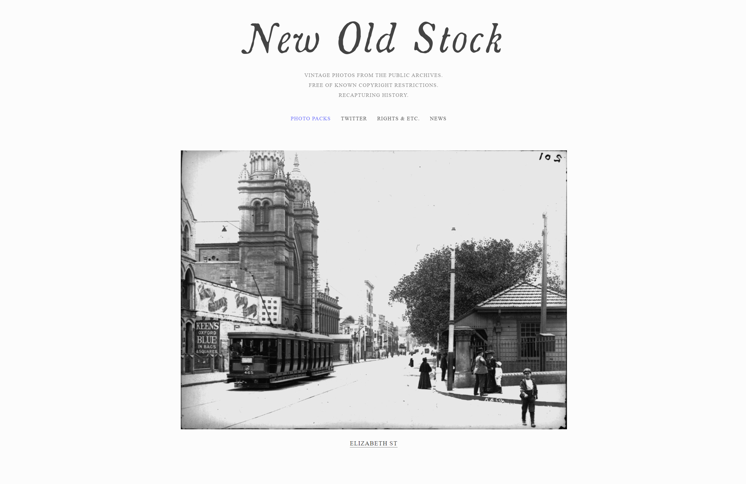 New Old Stock public domain image blog