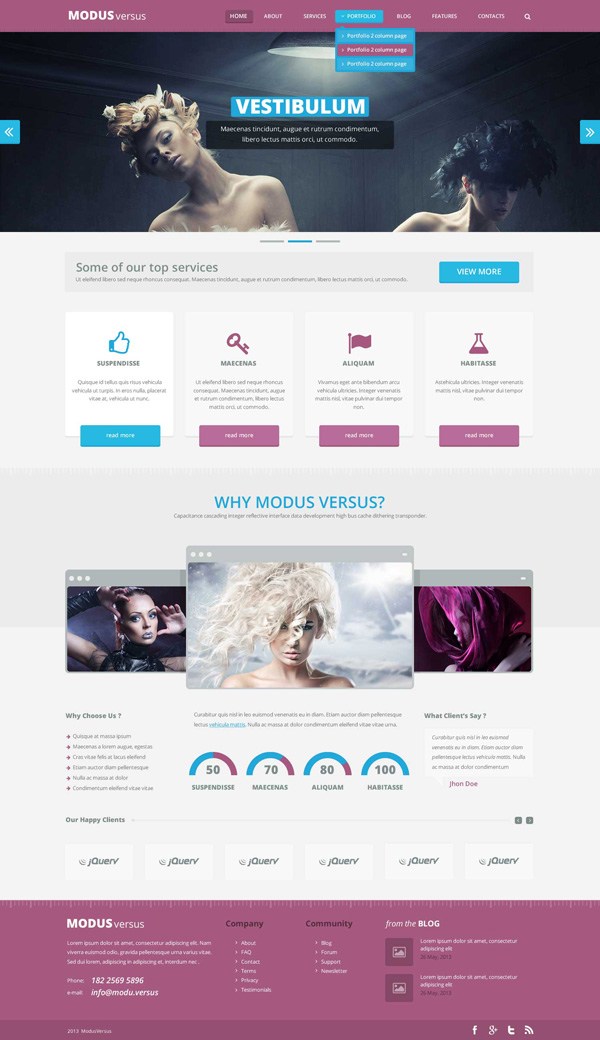 New free website graphics: Free PSD Template: Modus Versus