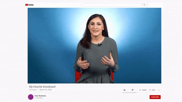 A YouTube video with no views