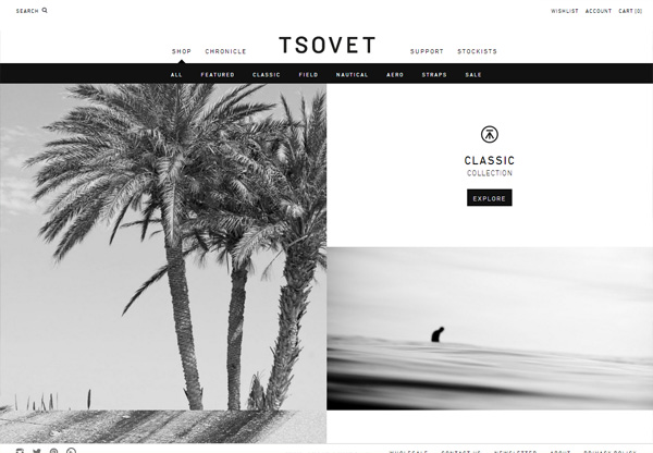 Online shop example: Tsovet