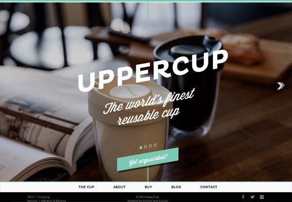 Online shop example: Uppercup