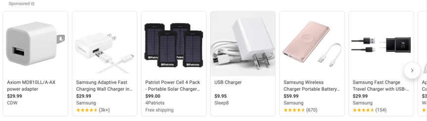 phone charger google search image ads