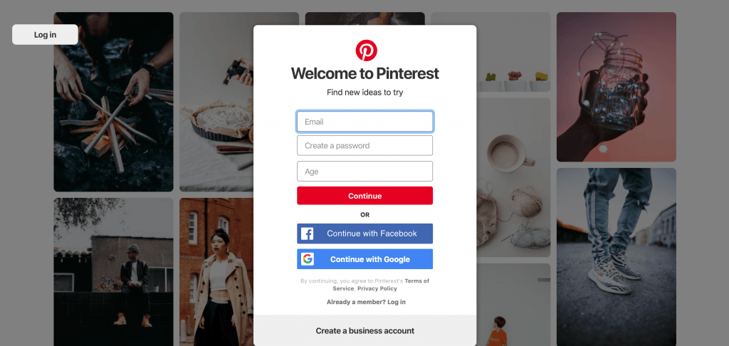 Pinterest media sharing social media network