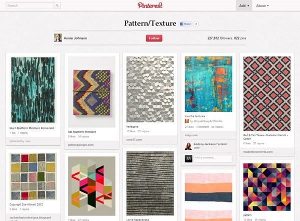 pinterest boards designers 14patterntexture