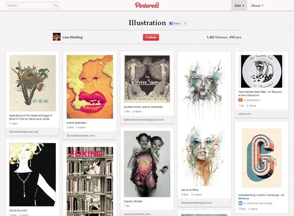 pinterest boards designers 18illustration