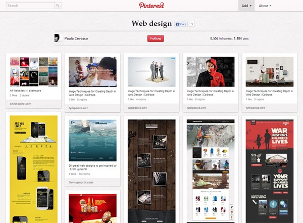 pinterest boards designers 19webdesign