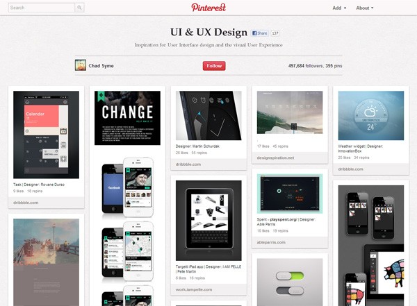 pinterest boards designers 21uiuxd